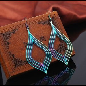 Multicolor retro lightweight thin earrings